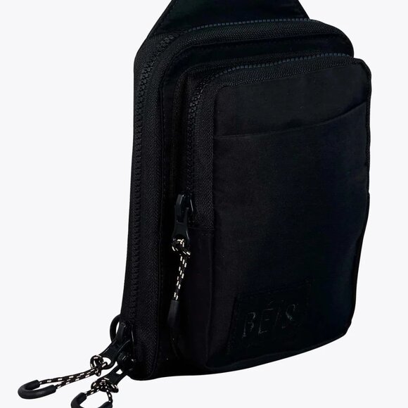 BEIS Unisex The Sport Sling Crossbody Bag Black - Picture 2 of 12